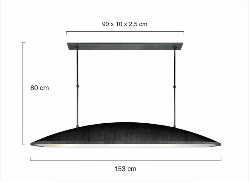 Linear Black Chandelier Light | CLMJU015B