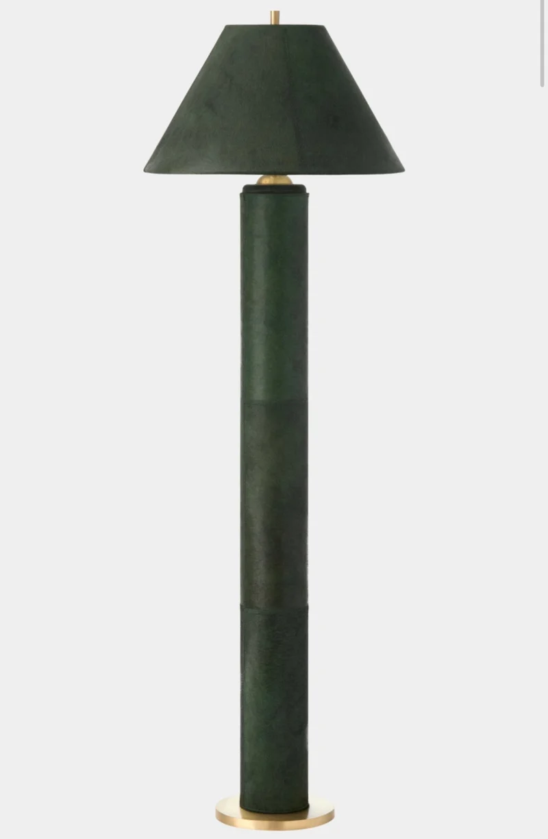 Montalcino Leather Floor Lamp | Green | CLMNT067
