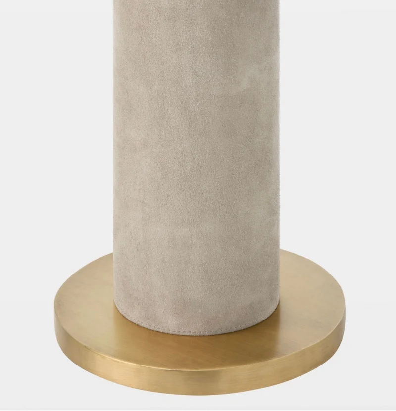 Montalcino Leather Floor Lamp | Beige | CLMNT068B