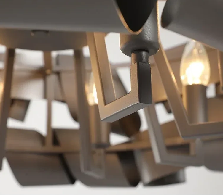 Ribbon Chandelier | Hand-Formed Iron | CL377852
