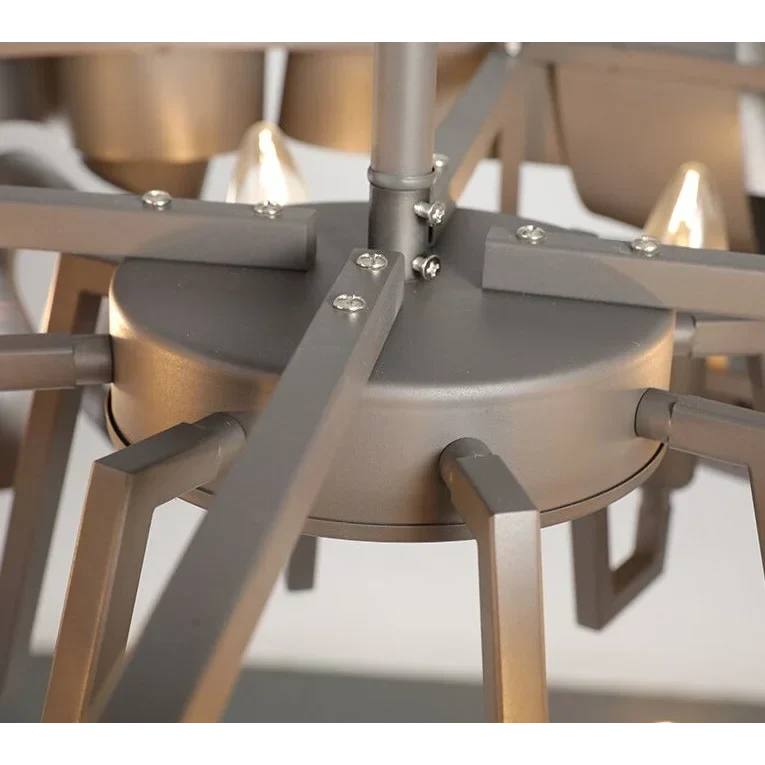Ribbon Chandelier | Hand-Formed Iron | CL377852