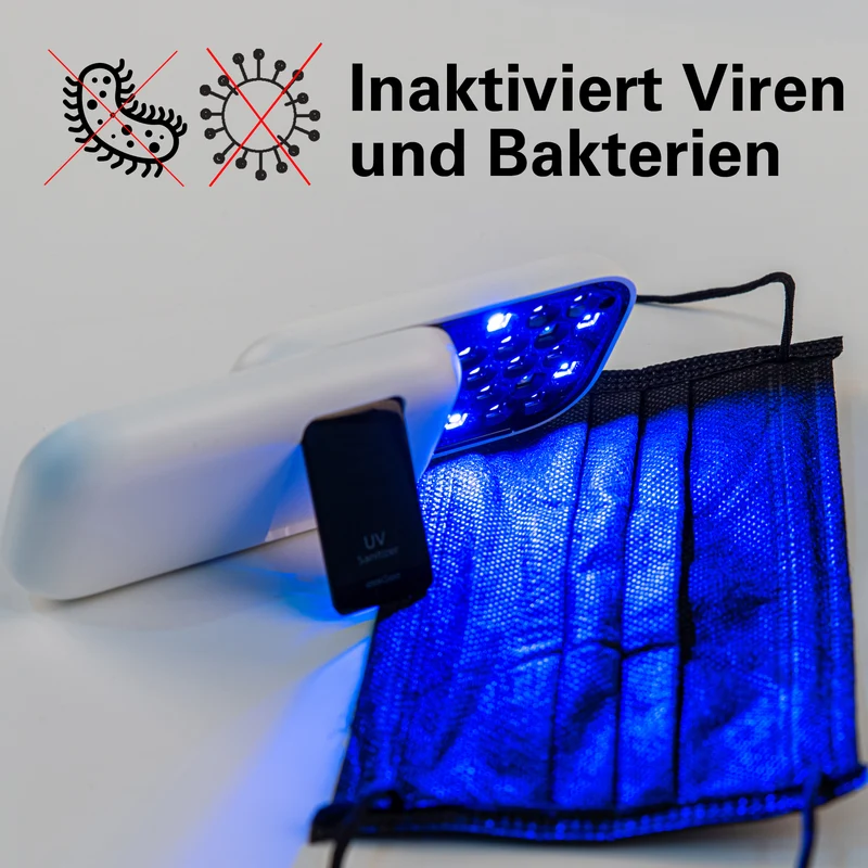 Derungs UV-Sterilisationsleuchte, 13 LEDs, UV-C & UV-A