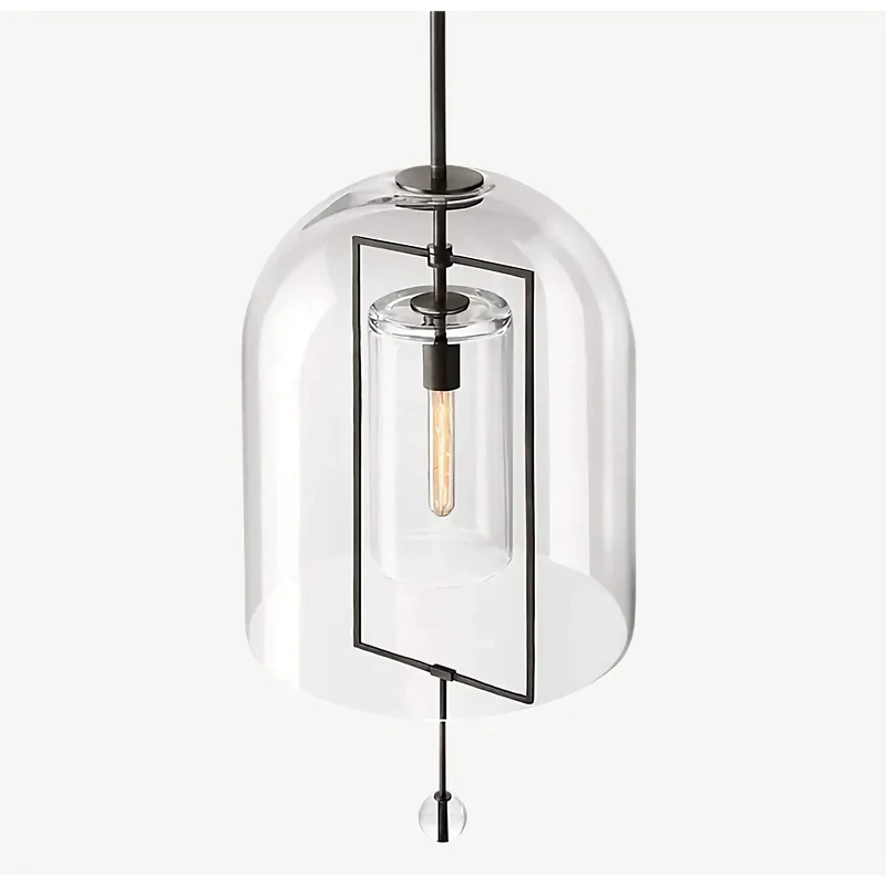 Modern Brass & Glass Pendant Light | CLVV2500