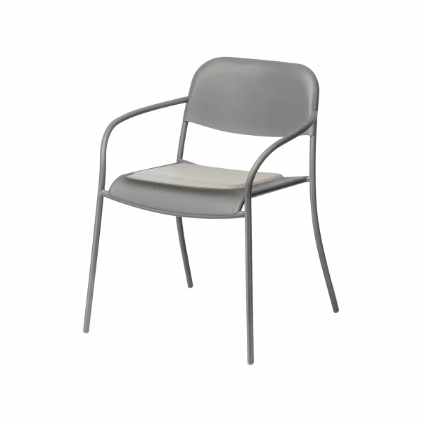 Sitzkissen YUA für Stuhl Melange Gray 39 x 34 cm Blomus