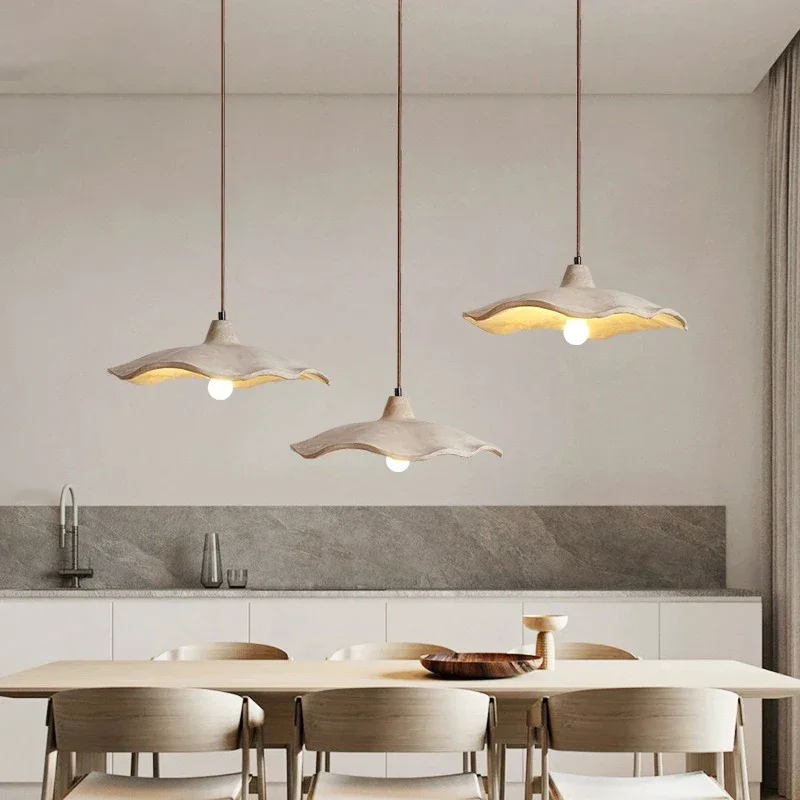 Minimalist Resin Pendant Light | Organic Textured | CLKOPC02