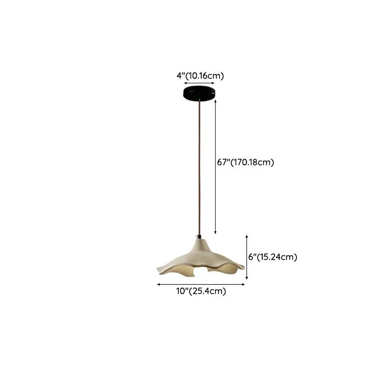 Minimalist Resin Pendant Light | Organic Textured | CLKOPC02