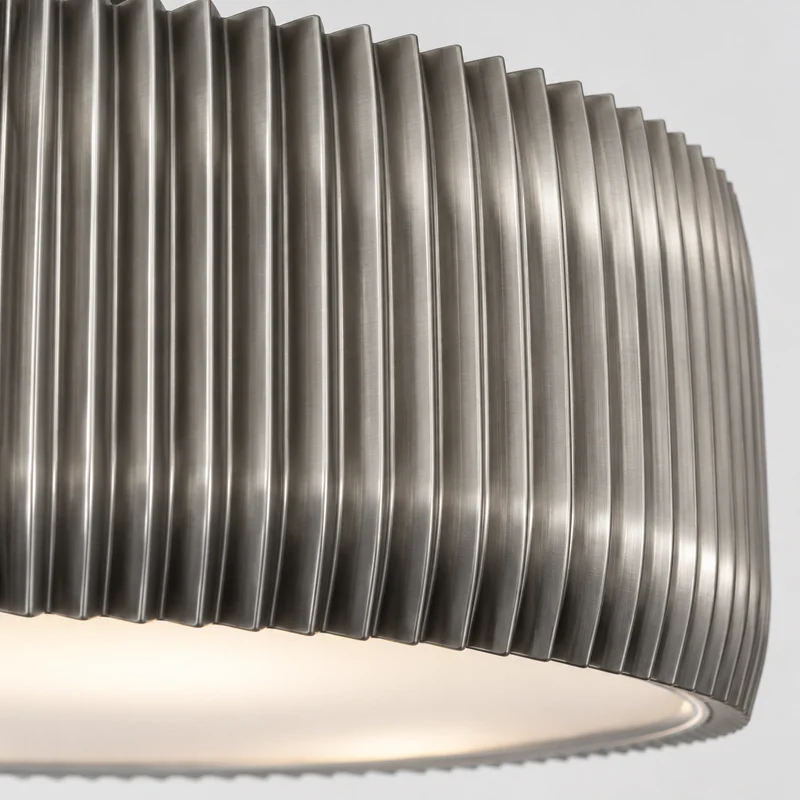 Piega Pleated Metal Drum Chandelier | CLPG032SS