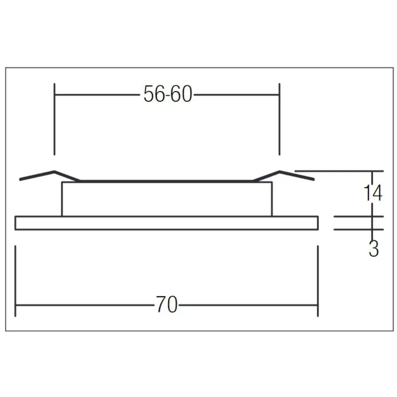 BRUM - LED-Einbaudownlight, alumatt - 2W