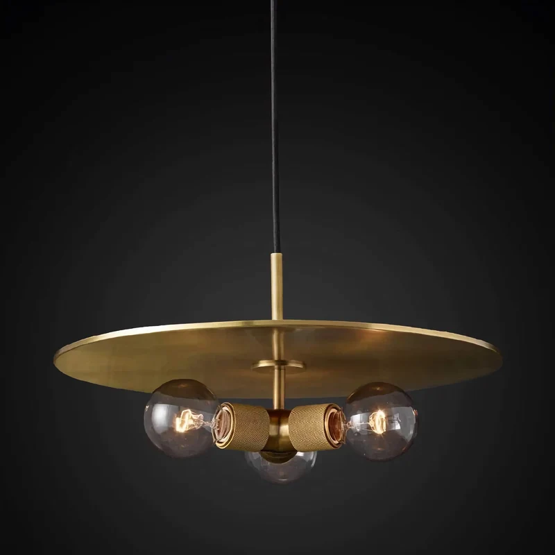 Modern Brass Disc Pendant Light | CLCZIFT3