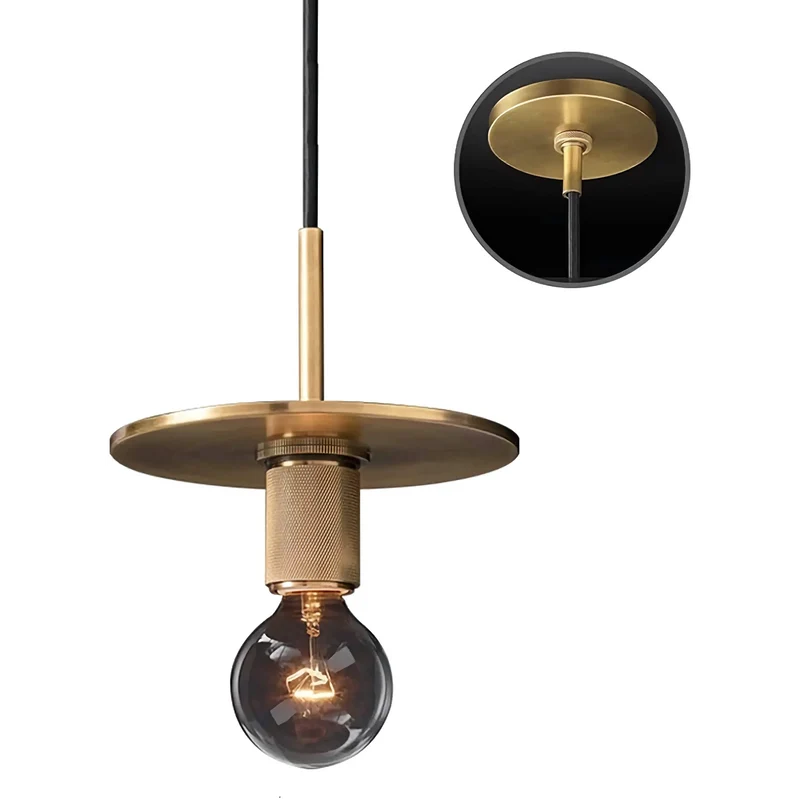 Modern Brass Disc Pendant Light | CLCZIFT3