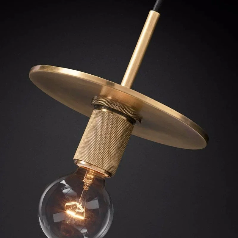 Modern Brass Disc Pendant Light | CLCZIFT3