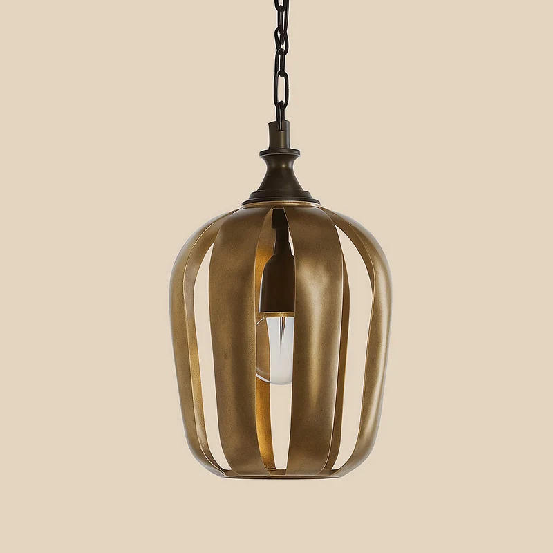 Cage Pendant Light | Antique Gold | CLCZZ0I