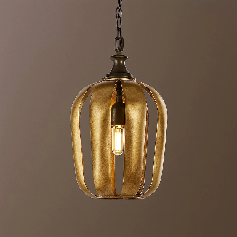 Cage Pendant Light | Antique Gold | CLCZZ0I
