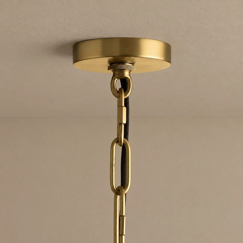 Swirled Glass Chandelier | 3-Tier Brass | CLSWL067BR