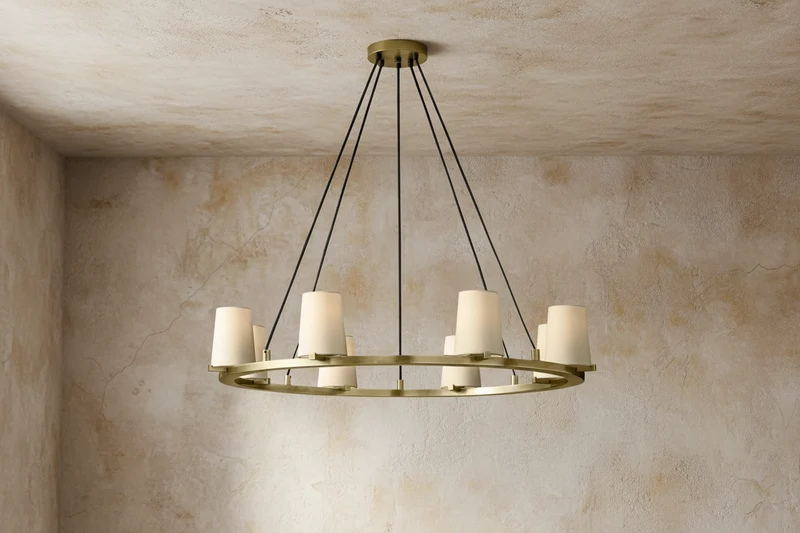 Brass Candelabra Ring Chandelier | CLJZQ08A