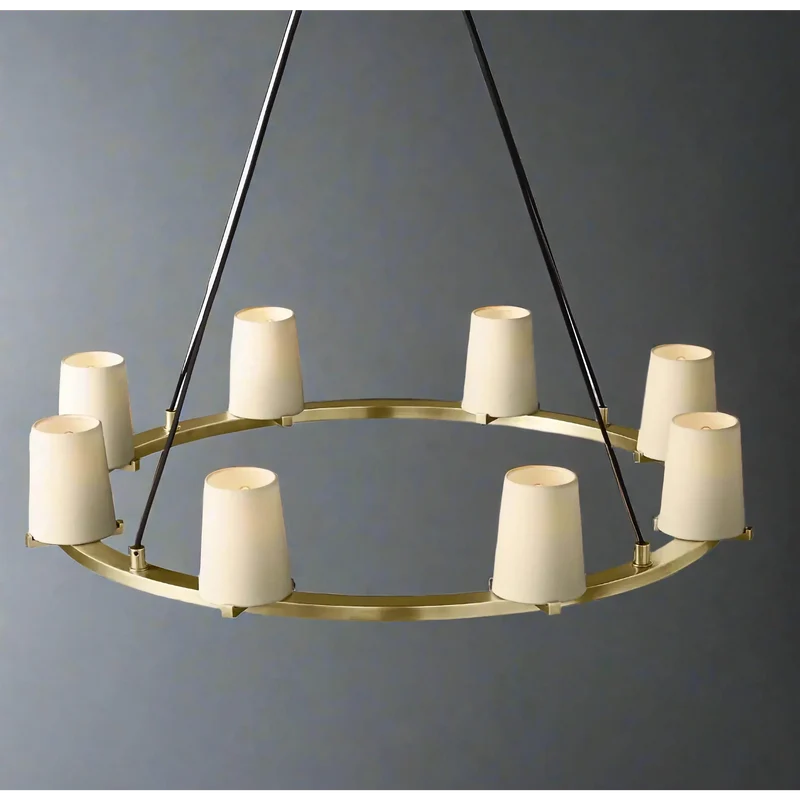 Brass Candelabra Ring Chandelier | CLJZQ08A