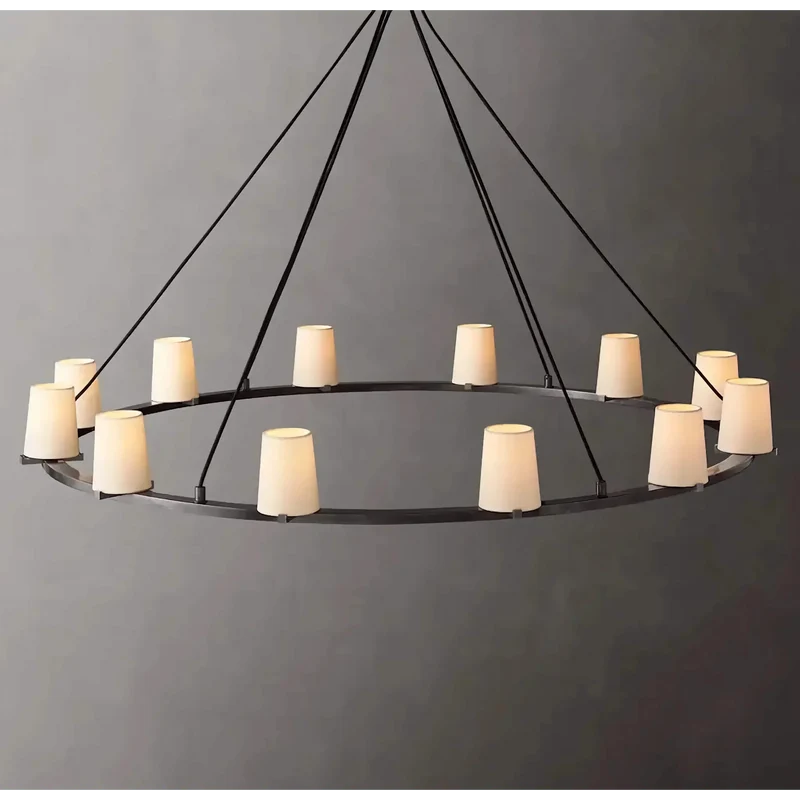Brass Candelabra Ring Chandelier | CLJZQ08A