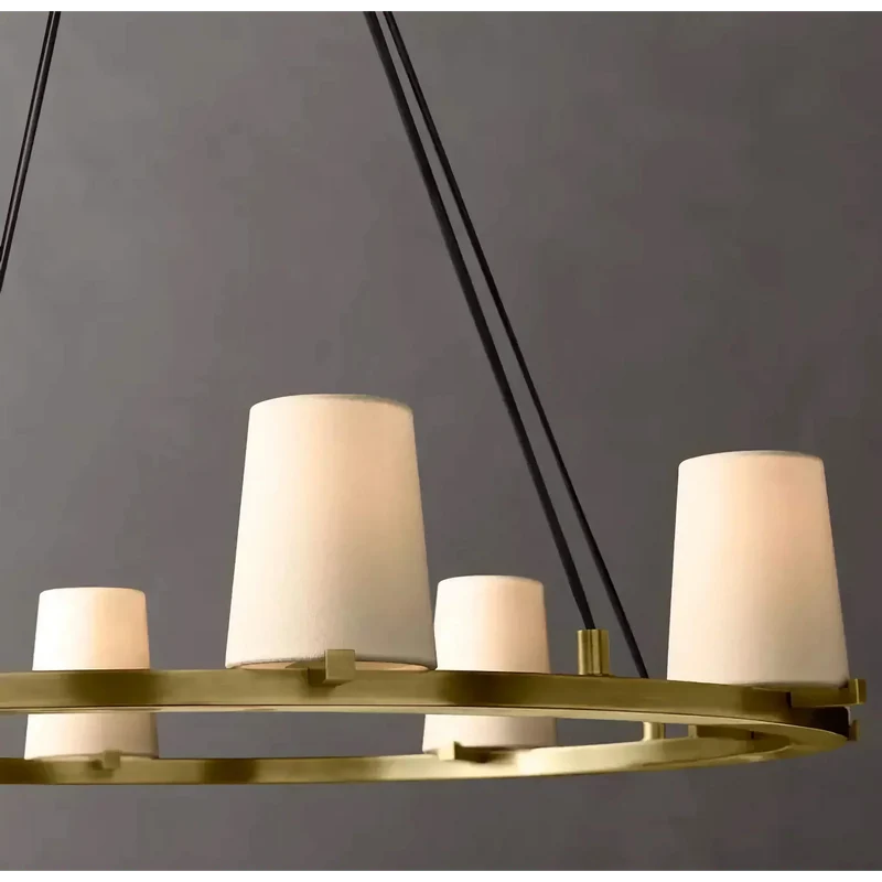 Brass Candelabra Ring Chandelier | CLJZQ08A