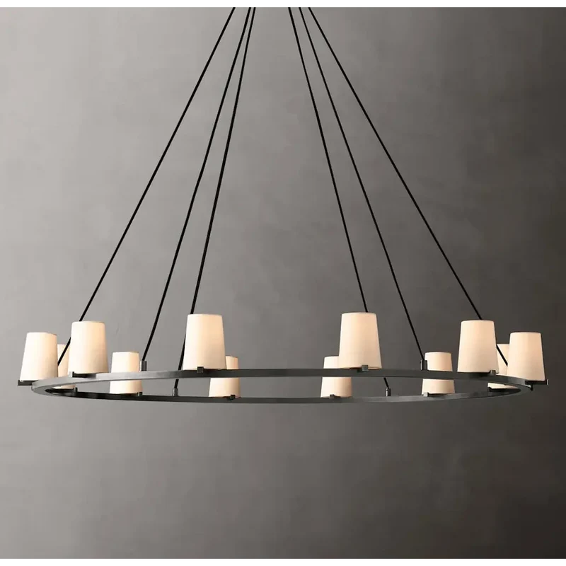 Brass Candelabra Ring Chandelier | CLJZQ08A