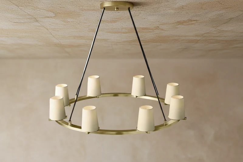 Brass Candelabra Ring Chandelier | CLJZQ08A