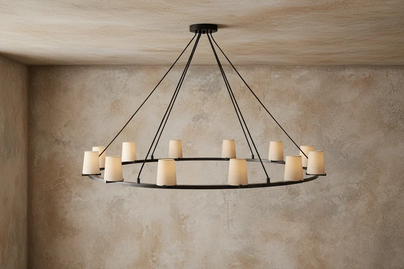 Brass Candelabra Ring Chandelier | CLJZQ08A