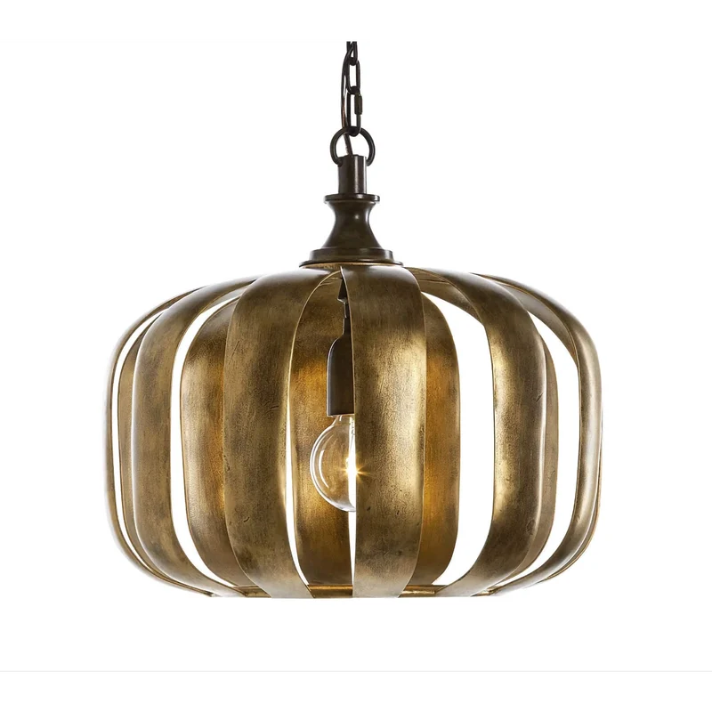 Cage Pendant Light | Antique Gold | CLCAGE042