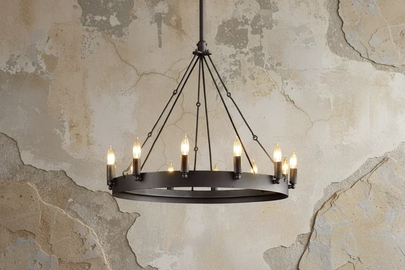 Candelabra Ring Chandelier | Black | CLGHTSD97