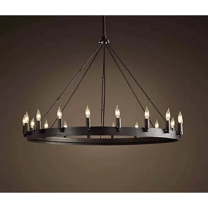 Candelabra Ring Chandelier | Black | CLGHTSD97