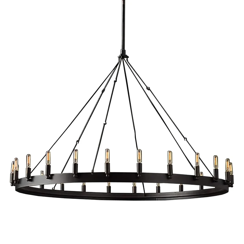 Candelabra Ring Chandelier | Black | CLGHTSD97