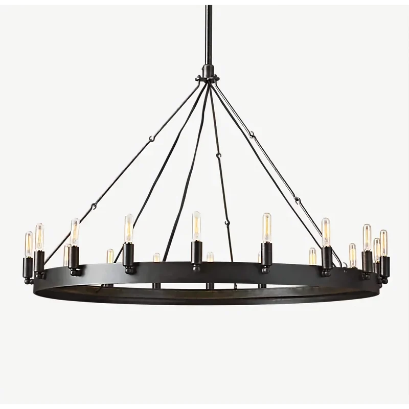 Candelabra Ring Chandelier | Black | CLGHTSD97