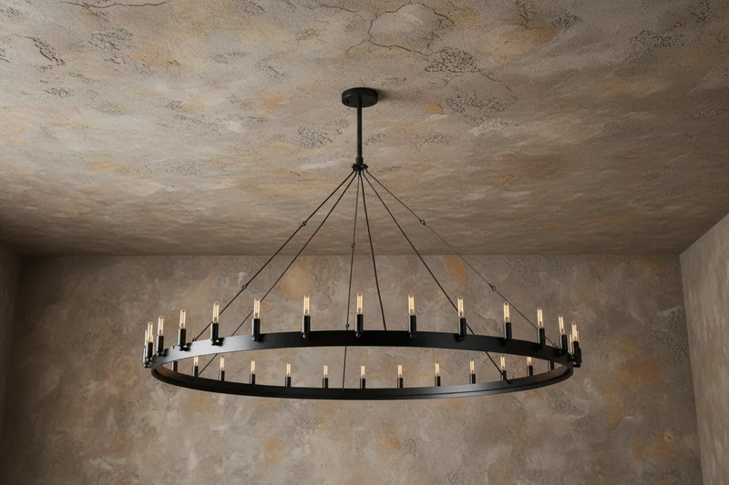 Candelabra Ring Chandelier | Black | CLGHTSD97