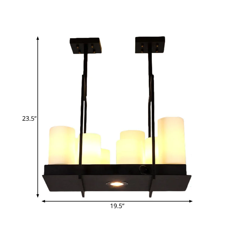 Candle Chandelier | Black Stainless Steel | CLMCC