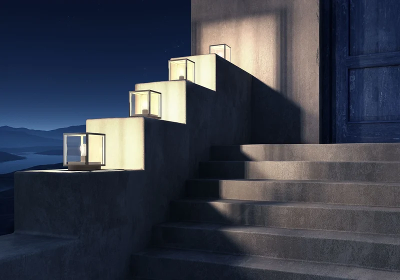 Wegeleuchte Claire IP54 mit Glasschirm Anthrazit