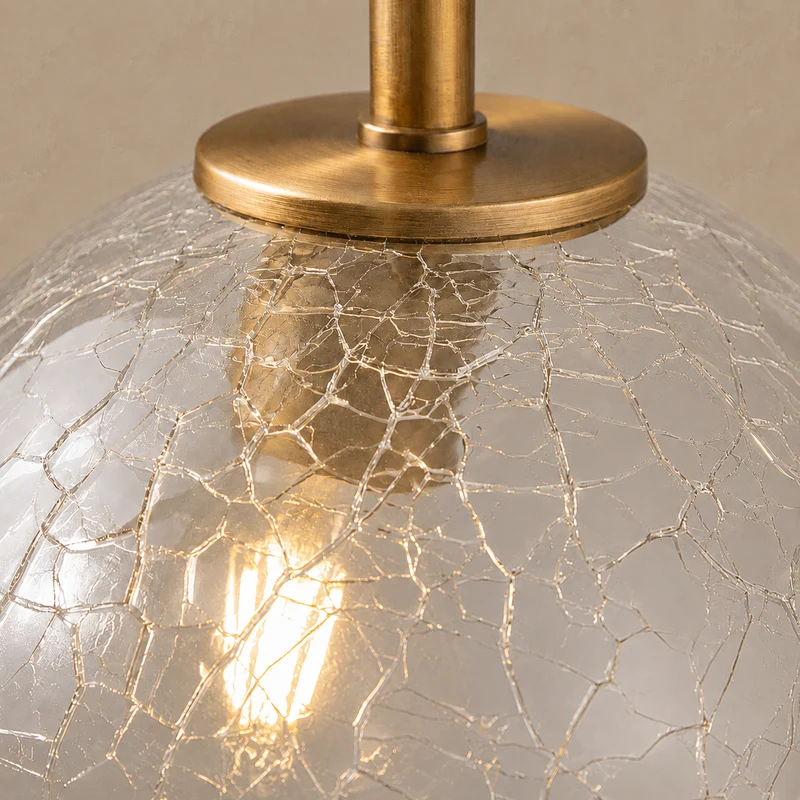 The Chromia Pendant | 5-Light Colored Glass & Brass | CLND008
