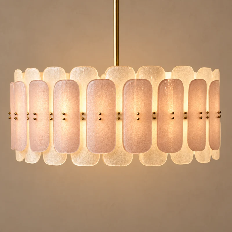 The Ascenza Chandelier | Glass & Brass | CLND004