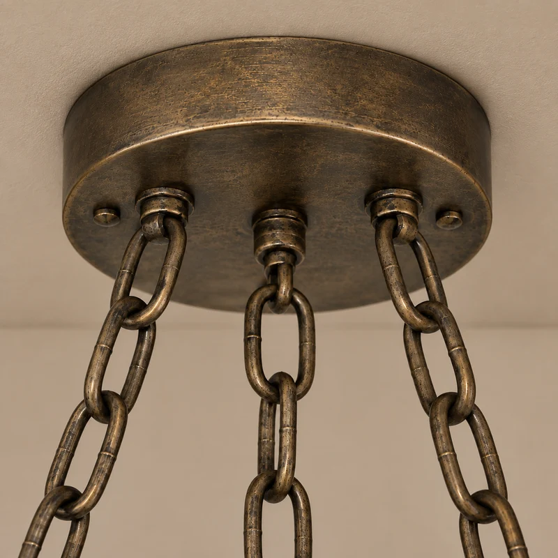 The Solstice Chandelier | Mirrored Glass & Brass | CLSOL091BR