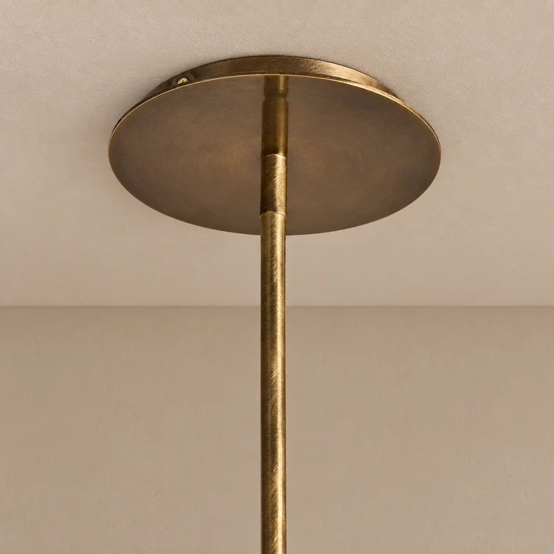 Brass & Fabric Chandelier | 6-Light | CLSFB119BR