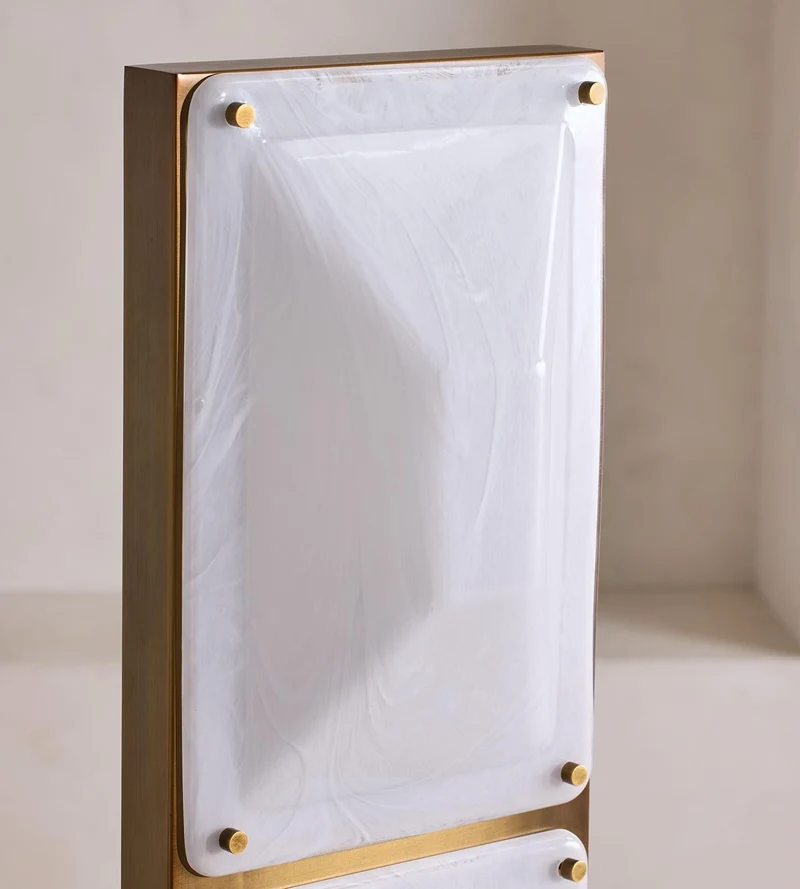 Tapered Glass Floor Lamp | Clear Glass | CLTPG160