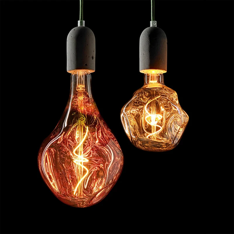 SIGOR LED Giantlampe Drop Metallic E27