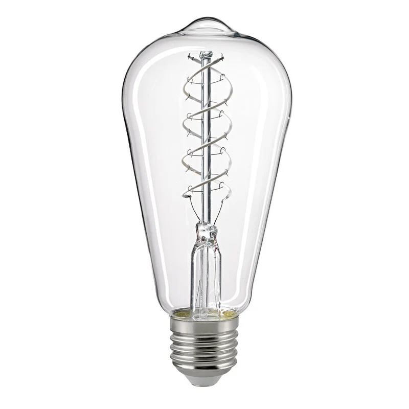 SIGOR LED Edison-Lampe Rustika Snow E27 klar