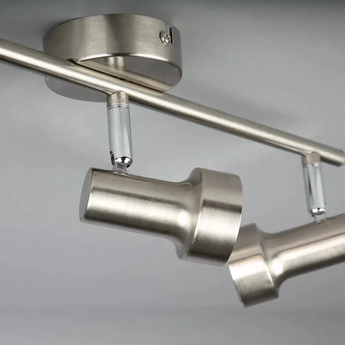 Briloner SUB LED Deckenstrahler 3-flammig – schwenk- & drehbar, GU10, matt-nickel, warmweiß