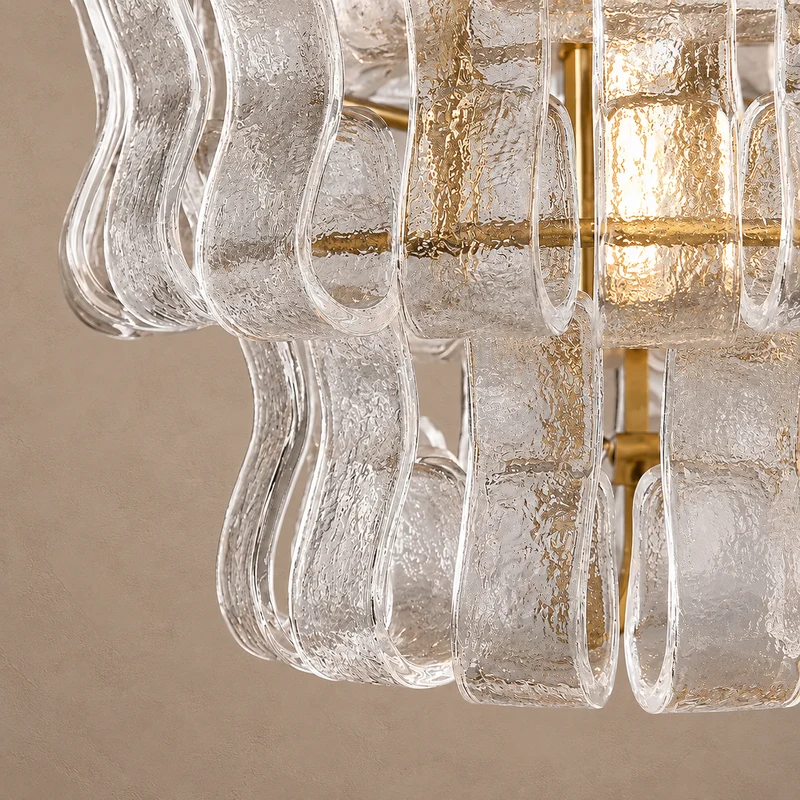 The Bellatrix Pendant | Amber Textured Glass & Bronze | CLND024