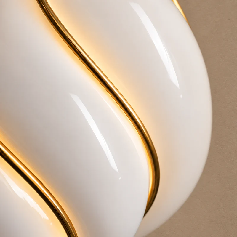 The Belluno Lantern | Glass & Brass Pendant | CLND038