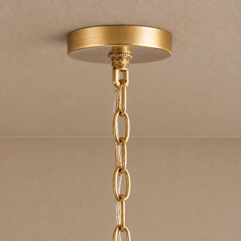 The Belluno Lantern | Glass & Brass Pendant | CLND038