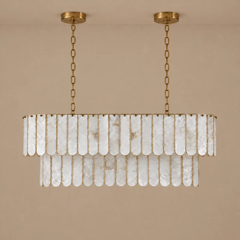 Oval Tiered Shell Chandelier | CLJUPOFS