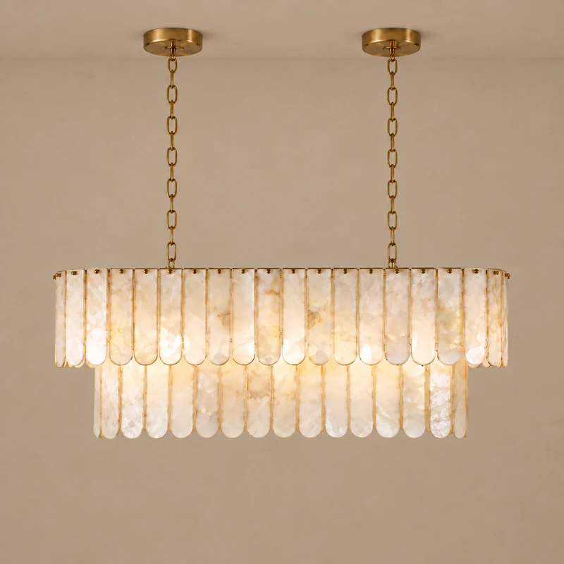 Oval Tiered Shell Chandelier | CLJUPOFS