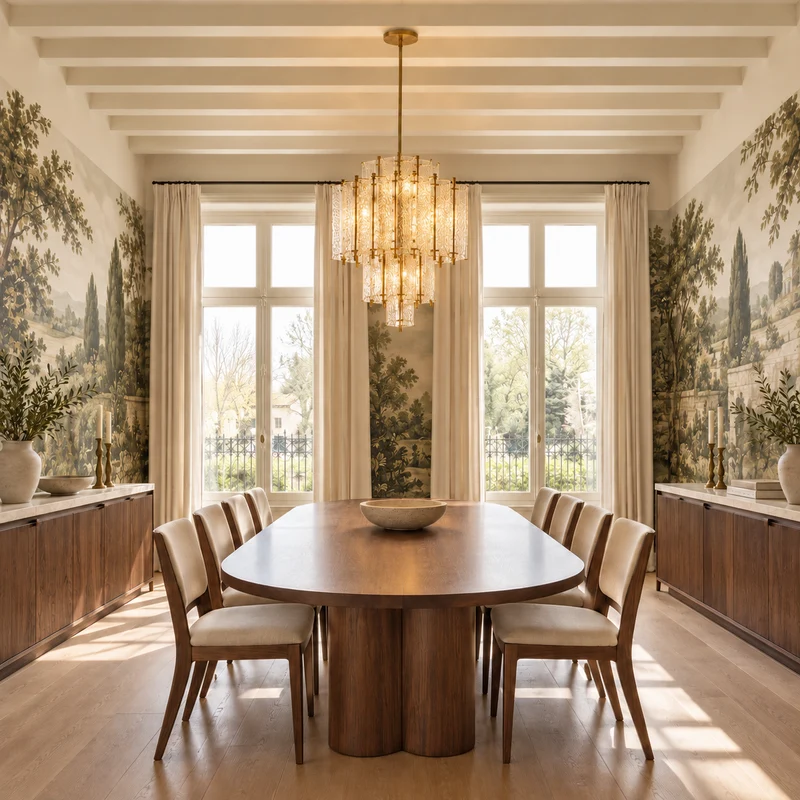 The Aurelia Chandelier | Hand-Blown Glass & Solid Brass | CLND002