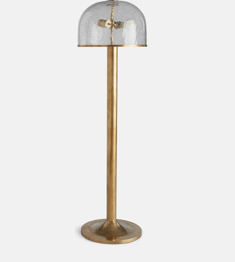 Crackle Glass Floor Lamp | Clear Glass | CLCRK301