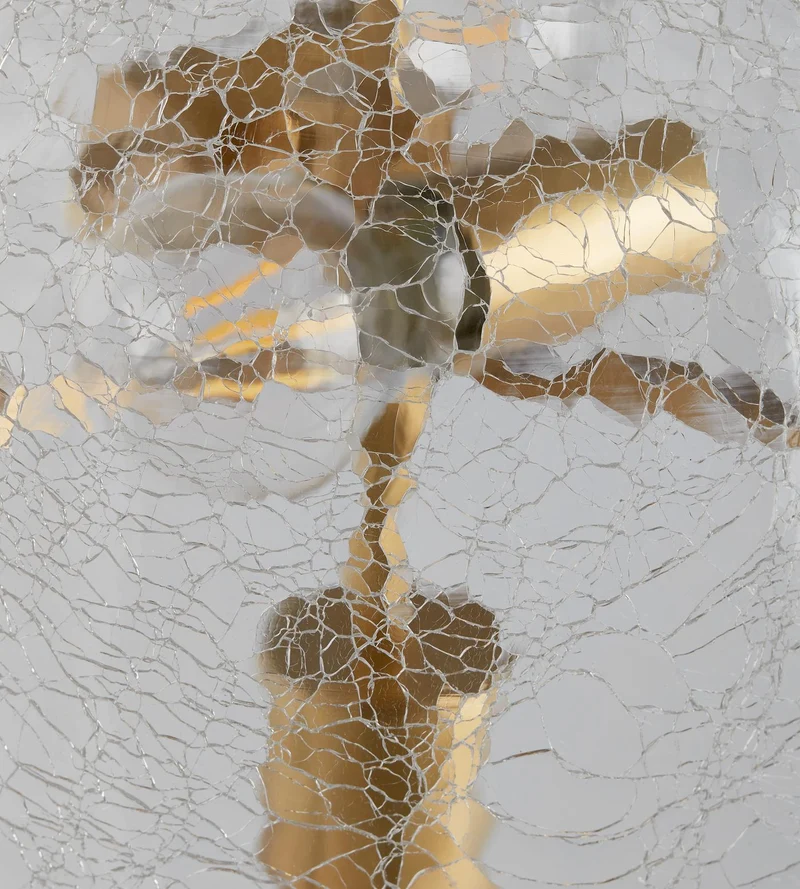 Crackle Glass Floor Lamp | Clear Glass | CLCRK301