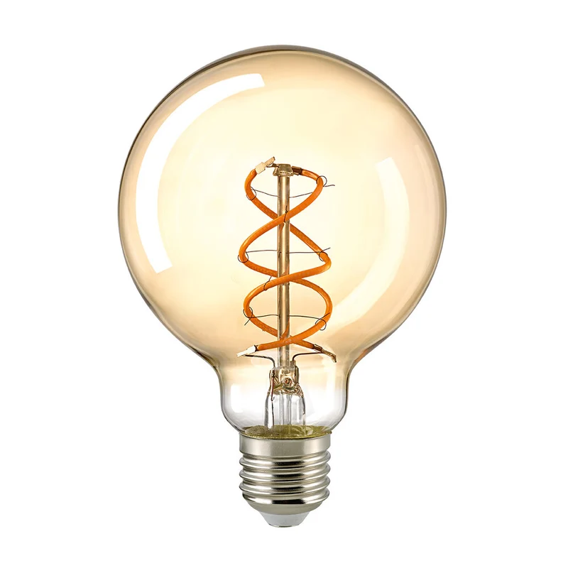 SIGOR LED Globelampe Filament 95 mm E27 gold